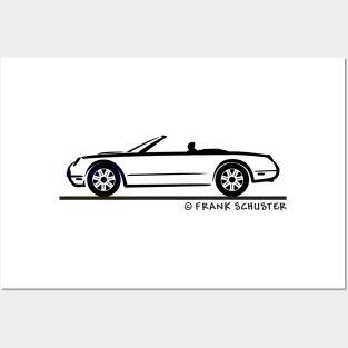 2002-2005 Ford Thunderbird Silhouette Posters and Art